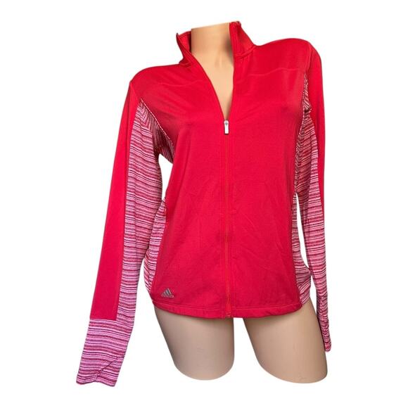 Adidas Women's Size Small Rangewear Full-Zip lightweight pink golf Jacket nwt - Picture 4 of 10